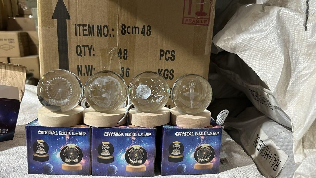 3D Galaxy Crystal Ball Night Lights for Kids| pack of 1